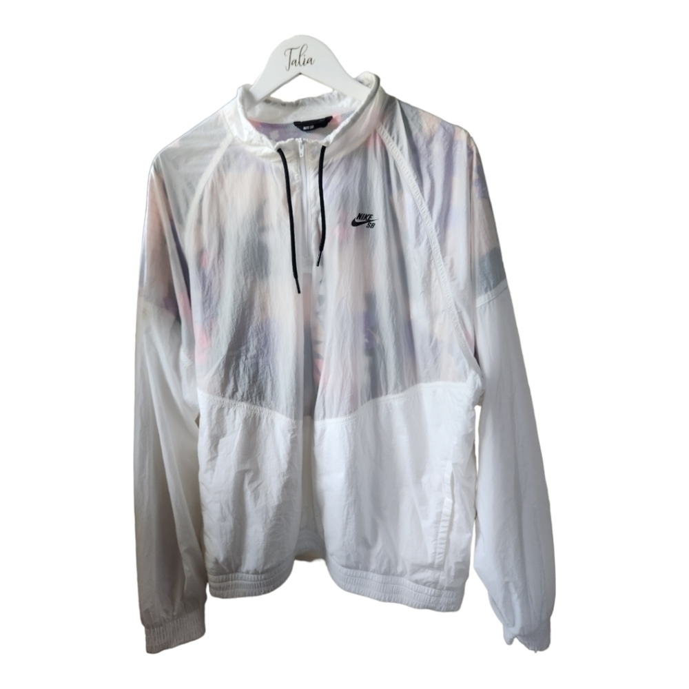 NIKE SB Floral Print Skateboarding Windbreaker Jacket Size L